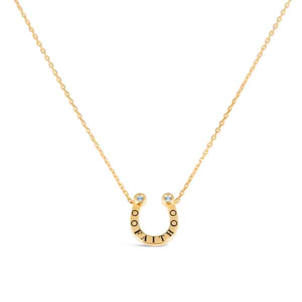 Faith Horseshoe Necklace