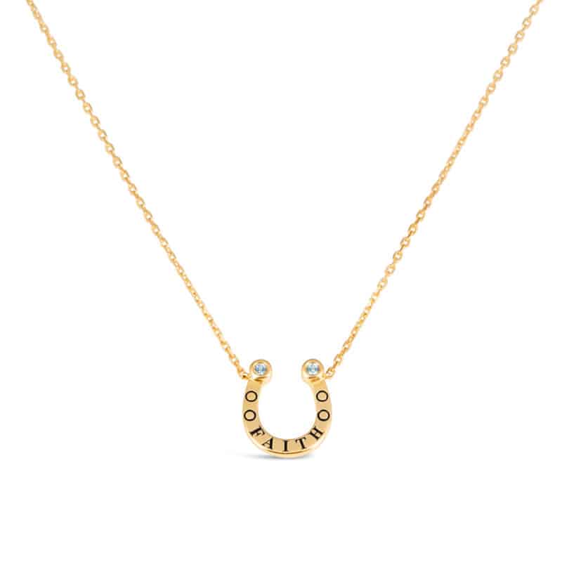 Faith Horseshoe Necklace