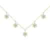 Five Snowflake Diamond Necklace