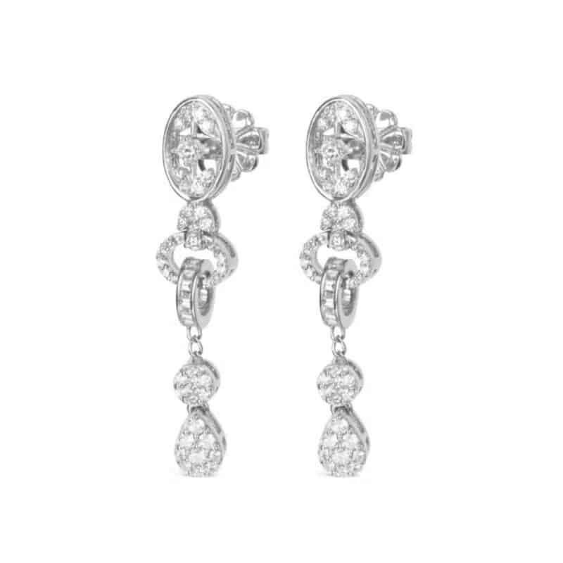 Fleur Long Drop Earrings