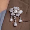 Floral Drop Brooche