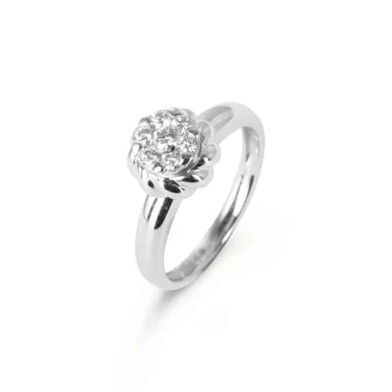 Flower Diamond Ring