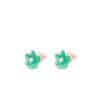 Flower Green Ear Studs