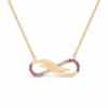 Forever Love Infinity Pink Sapphire Necklace