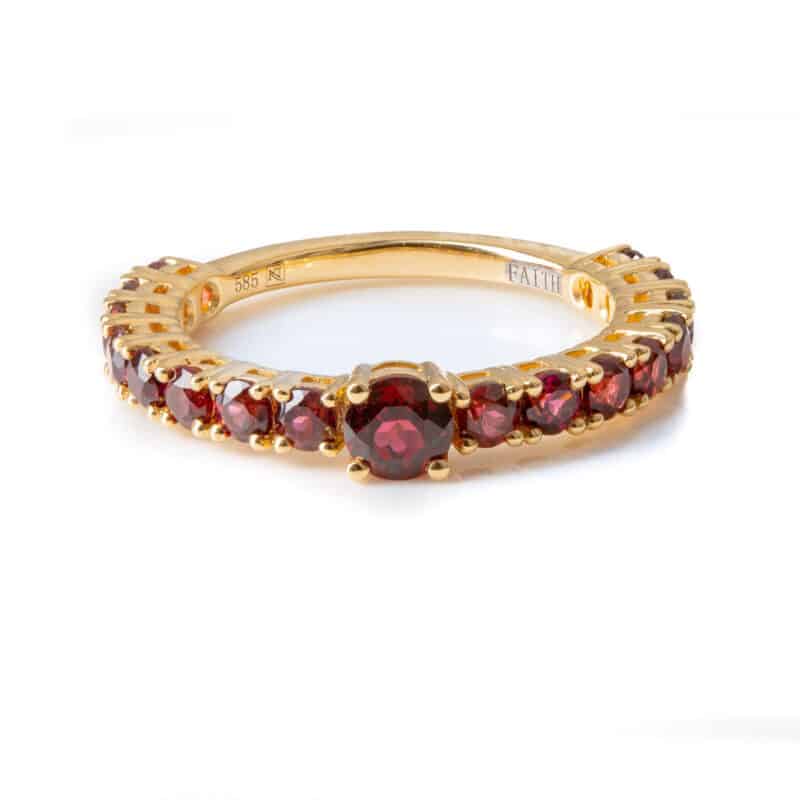 Garnet Pop Ring