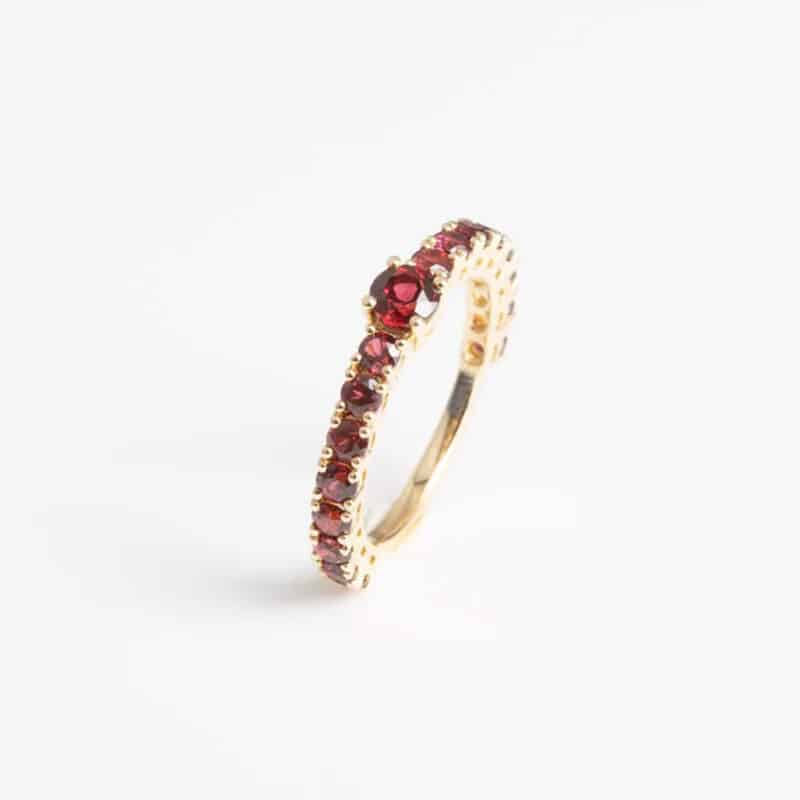 Garnet Pop Ring