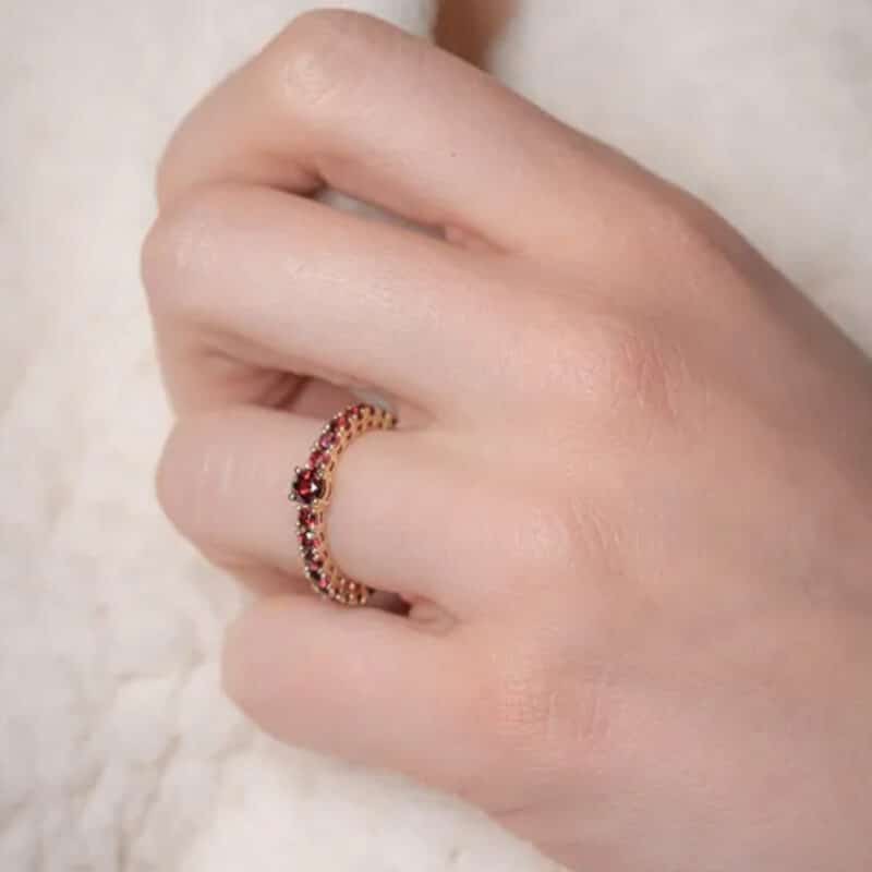 Garnet Pop Ring