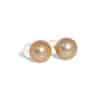 Rare Golden South Sea Pearl Ear Studs