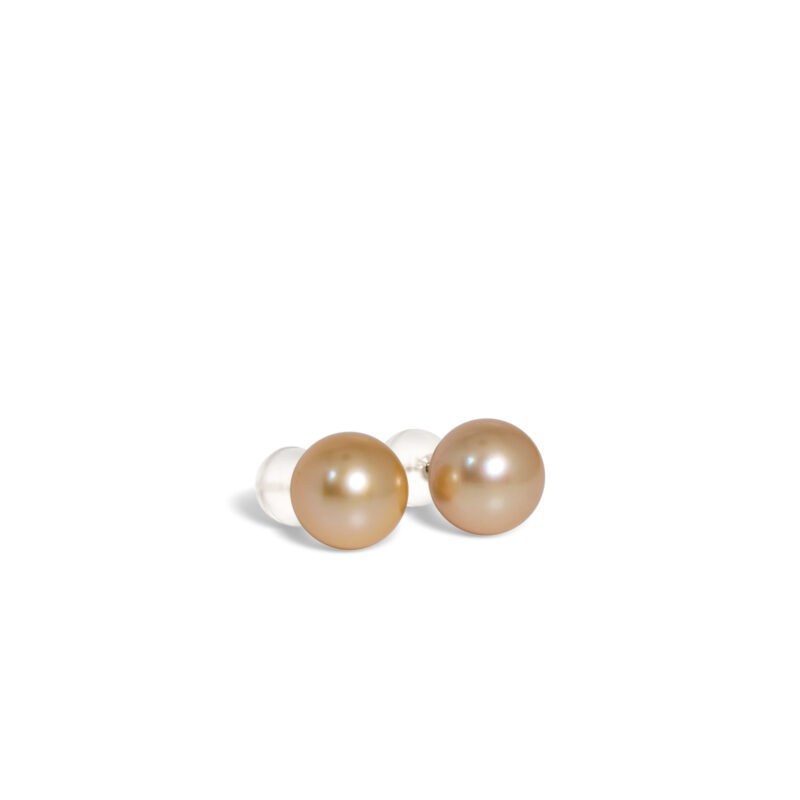 Golden South Sea Pearl Ear Studs
