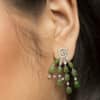 Jade Flower Earrings