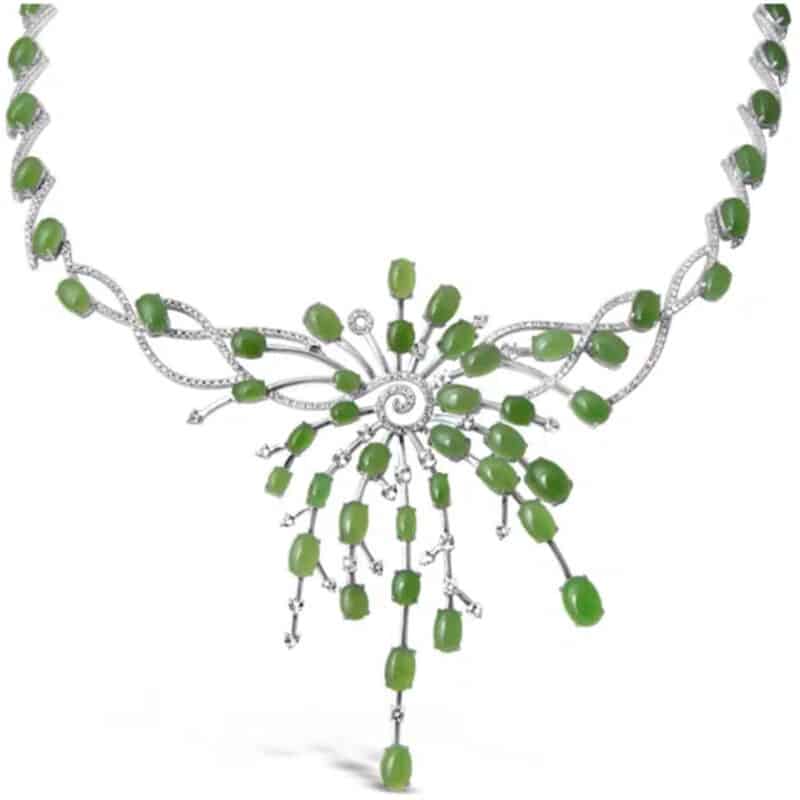 Jade Flower Necklace