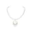 Jasmine Pearl & Diamond Pendant with Jackie Round Pearl Necklace