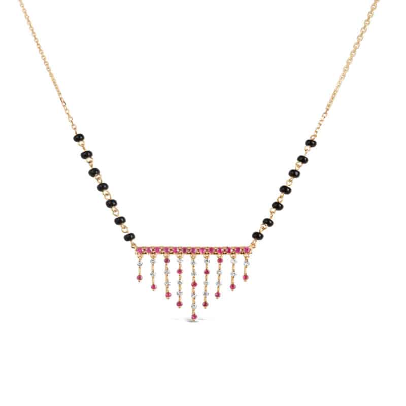 Jharana Ruby & Diamond Mangalsutra
