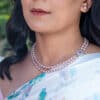 Julie Lavender Double Pearl Necklace