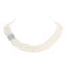 Kamala 3 Strands Oval Pearl Necklace