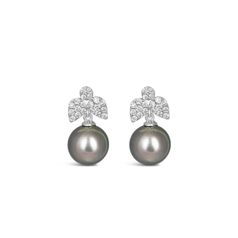 Kate Diamond and Pearl Earring / Tahitian / WYG