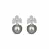Kate Diamond Pearl Earring / Tahitian / WG