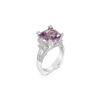 Kunzite Diamond Ring (Square)