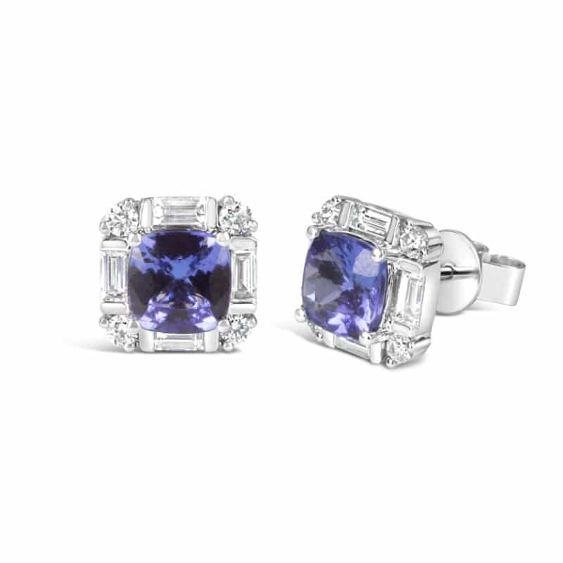 L'amour Tanzanite Diamond Earrings