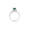 La Belle Emerald White Gold Ring