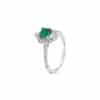 La Belle Emerald White Gold Ring
