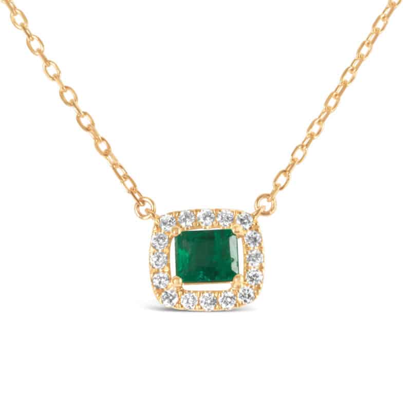La Vie Emerald Diamond Necklace