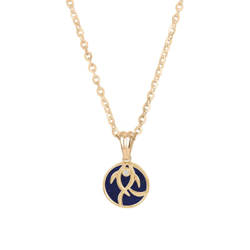 Lucky Fish Pendant - Lapis Lazuli