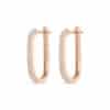 Large U Pave Diamond Single Stud
