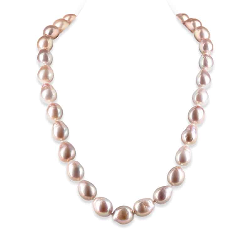 Lavender Baroque Edison Pearl Necklace