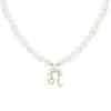 Leo Zodiac Oval Pearl Necklace