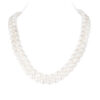 Lily Double Strands Oval Pearl Necklace
