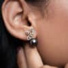 Lisa Pearl and Diamond Earrings