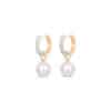 Loop Diamond & Pearl Earrings