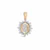 Luminous Diamond Oval Pendant