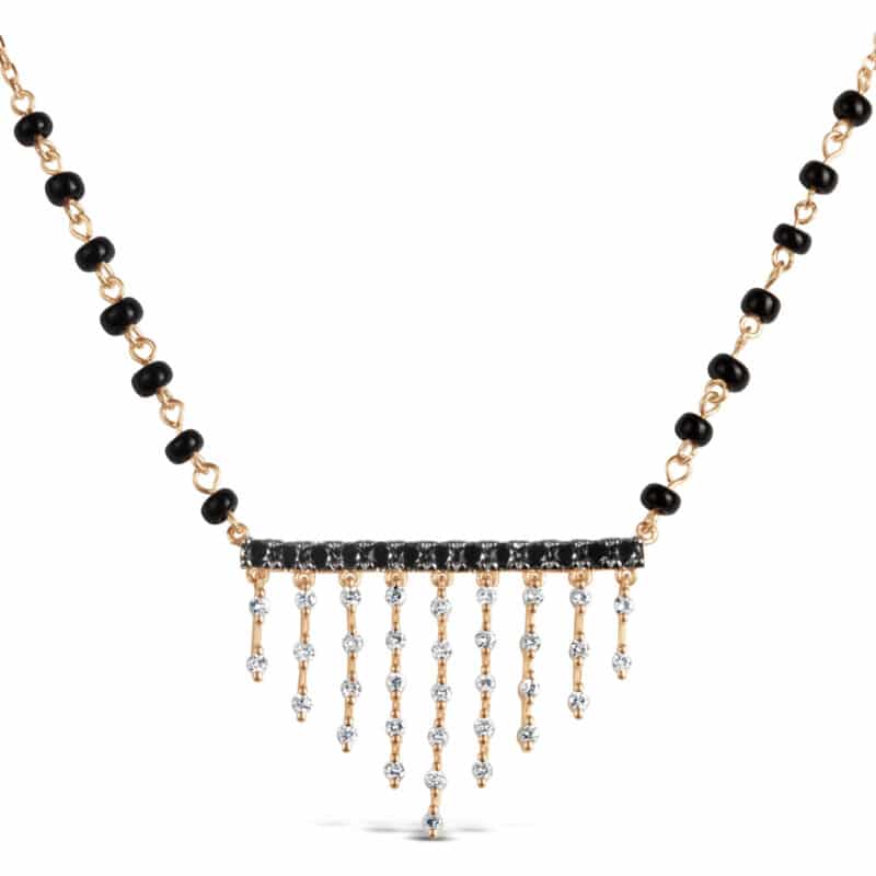 Jharana Black Diamond Mangalsutra