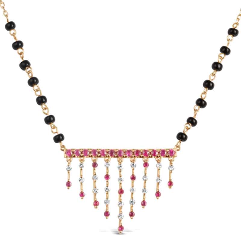 Jharana Ruby & Diamond Mangalsutra