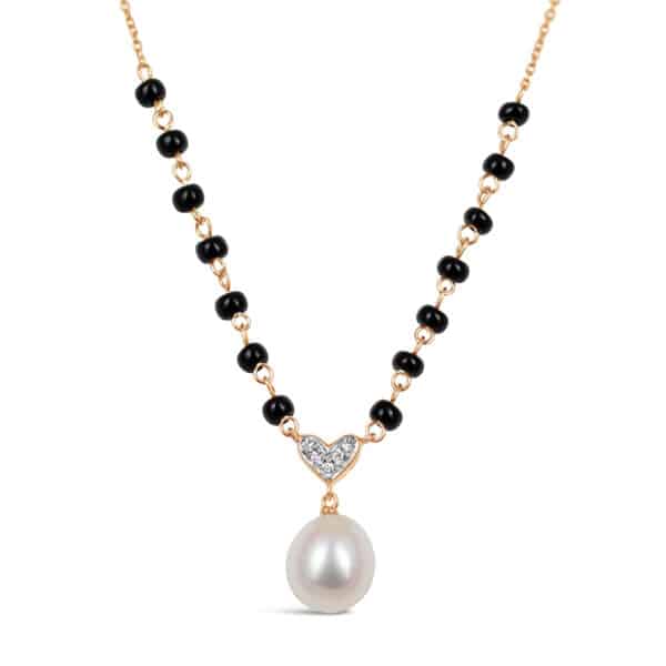Everlasting Love Mangalsutra / Round Pearl Drop / Large