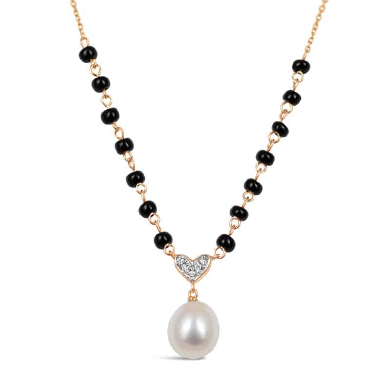 Everlasting Love Mangalsutra / Round Pearl Drop / Large