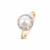 Mira Pearl and Diamond Ring
