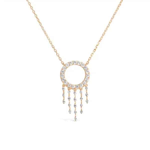 Mohini Full Diamond Long Necklace