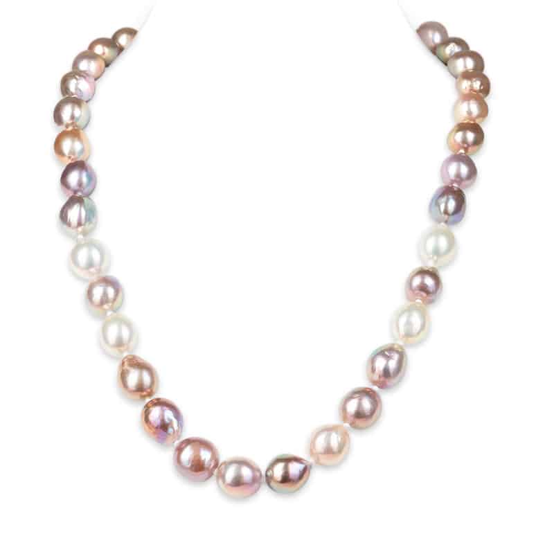 Multicolour Baroque Edison Pearl Necklace