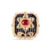 Noor Red Polki Ring/ Large