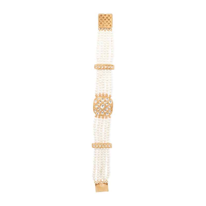 Noor Station Gold and Polki Bracelet