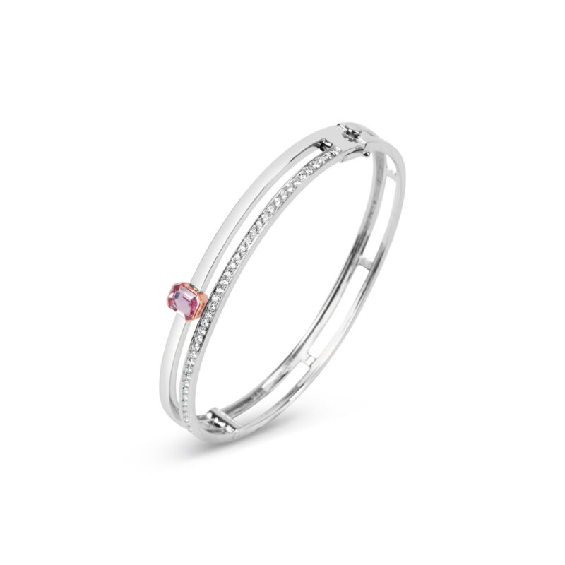 Pink Sapphire & Diamond Sparkle Bracelet