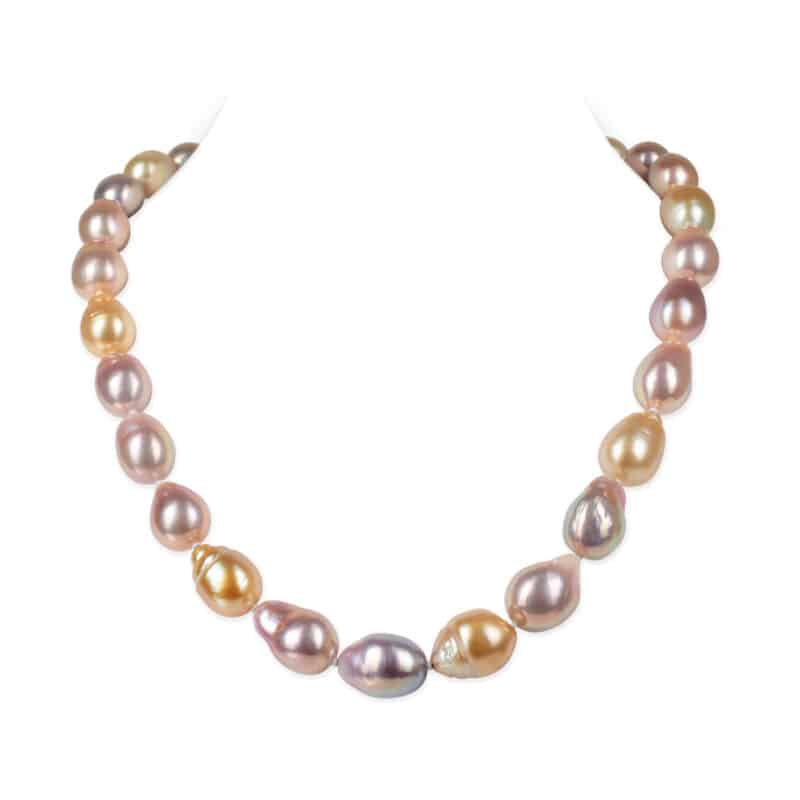 Premium South Sea & Edison Pearl Necklace (L10-13mm)