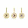 Gaze of Gold Round Evil Eye Pendant