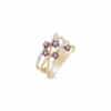 Round Ruby Blossom Ring