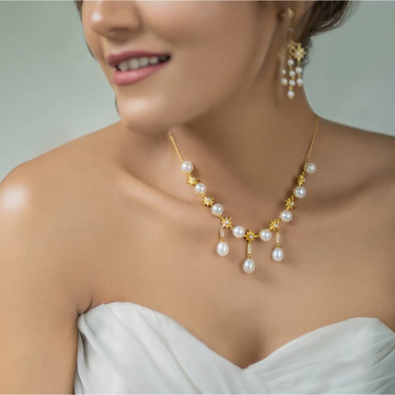Row of Stars Necklace