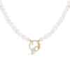 Scorpio Zodiac Oval Pearl Necklace