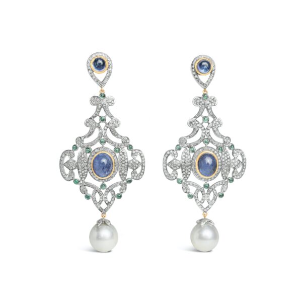 Tanzanite Emerald Earrings